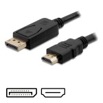 DisplayPort (Stecker) auf HDMI (Stecker), 2m 