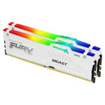 Kingston Fury Beast RGB 32GB Kit DDR5-6000 MHz (2x16GB), XMP/EXPO, weiß 