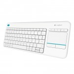 Logitech Wireless Touch K400 Plus - Tastatur - weiß - deutsch 
