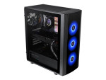 ATX-Midi Thermaltake Versa J25, Tempered Glass, schwarz  