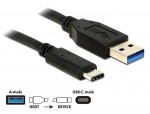 Delock USB 3.1 Anschlusskabel, Typ-A -> Type-C (St./St.) 