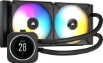 Corsair iCUE H100i Elite LCD, Wasserkühlung (240mm) mit Display 