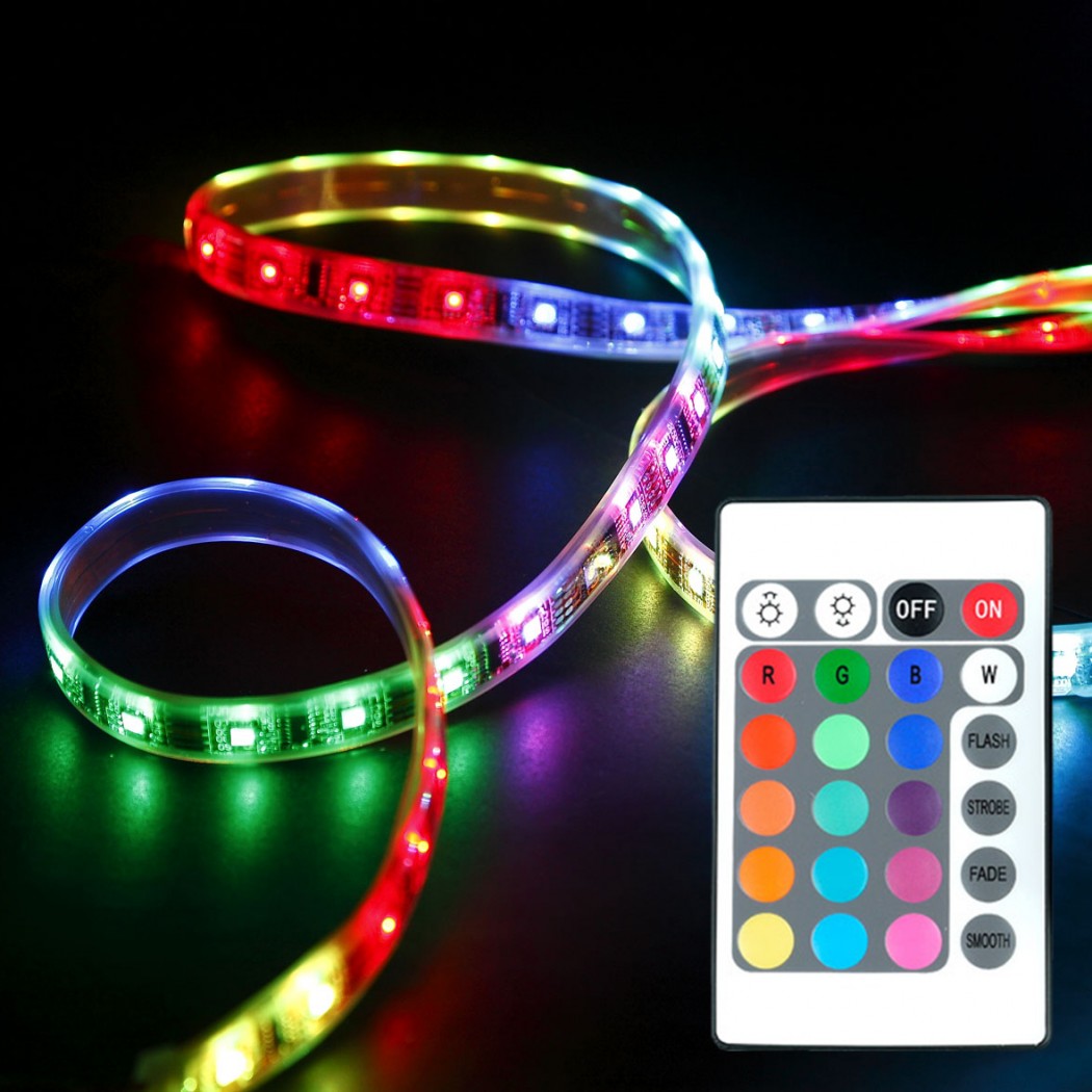 kiebel.de Flexlight LED Beleuchtung, 60cm Stripe + RGB Controller mit Fernbedienung