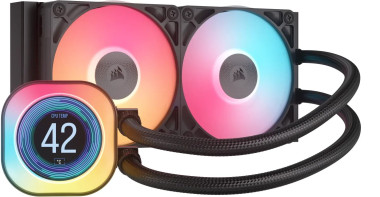 Corsair iCUE Link TITAN 240 RX LCD, schwarz, Wasserkühlung 