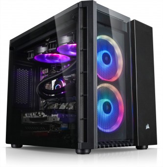 MATX Corsair Crystal 280X RGB Cube, schwarz 