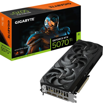 Gigabyte GeForce RTX 5070 Ti Windforce OC, 16GB GDDR7 