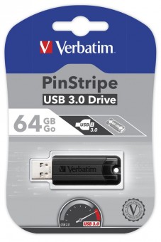 Verbatim PinStripe 64 GB - USB 3.0-Stick 