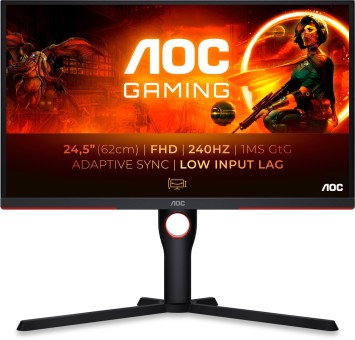 24.5 Zoll AOC 25G3ZM/BK (63.5cm) 1920x1080 (FullHD), 240Hz, DP, HDMI 