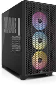 ATX-Midi Corsair 3000D Airflow, inkl. 2xRGB Lüfter, schwarz 