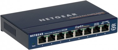 NETGEAR ProSafe GS108 8-port Gigabit Desktop Switch 10/100/1000 Mbps 