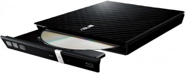 ASUS 08D2S-U LITE externer DVD-Brenner, USB 2.0, schwarz 