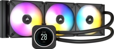 Corsair iCUE H150i Elite LCD, Wasserkühlung (360mm) mit Display 