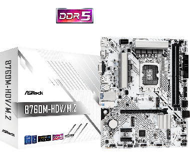 ASRock B760M-HDV/M.2, LGA 1700, mATX 