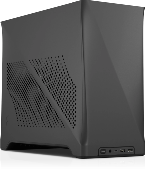 ITX-Mini Fractal Design Era 2, Charcoal Grey, Walnussholz 