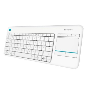 Logitech Wireless Touch K400 Plus - Tastatur - weiß - deutsch 