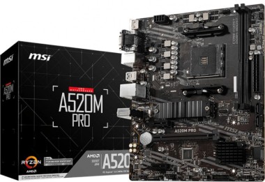 MSI A520M Pro, AMD A520, AM4, mATX 