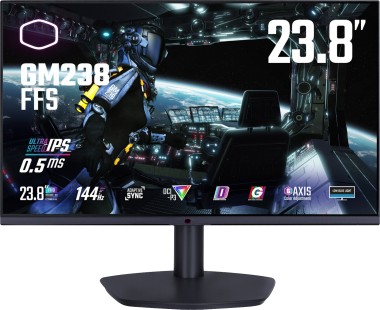 23.8 Zoll Cooler Master GM238-FFS,1920x1080 (FullHD),144Hz, DP, HDMI 