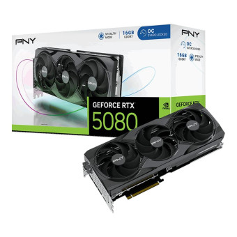 PNY GeForce RTX 5080 OC, 16GB GDDR7 