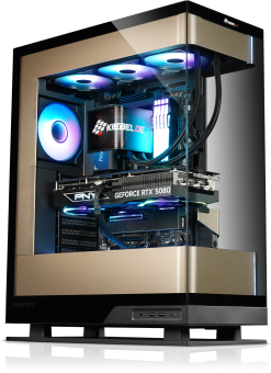 ATX-Midi Phanteks Evolv X2, schwarz/gold 