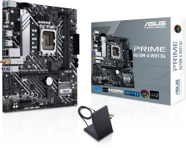 ASUS Prime H610M-A Wifi D4, LGA 1700, mATX, inkl. WLAN+Bluetooth 
