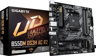 Gigabyte B550M DS3H AC WIFI R2, AMD B550, mATX, WLAN+Bluetooth 