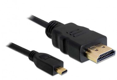 micro HDMI auf HDMI Anschlusskabel, 2m, Stecker/Stecker (Type A) 